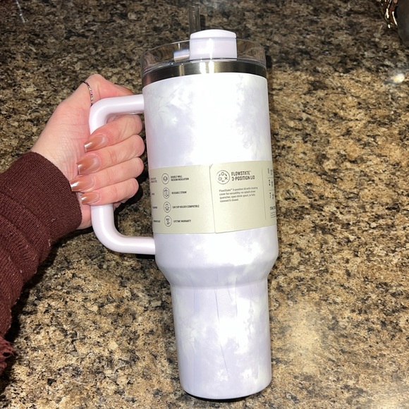 Wisteria Purple Tie Dye Stanley Tumbler - Picture 3 of 3